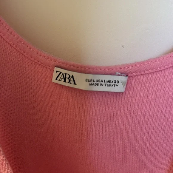 Zara Vibrant Pink Terry Dress - Picture 7 of 7